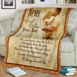 Family Never Forget Who You Are Sherpa Fleece Blanket Yk