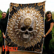 Premium Skull 3d All Over Printed Blanket