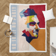 Francesco Totti in Pop Art - Football Player Sherpa Fleece Blanket