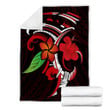 FamilyGater Blanket - Hawaiian Hibiscus And Plumeria Flower Polynesian Premium Blankets - AH - J4C