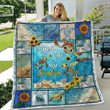 You Are My Sunshine Sea Turtles Quilt Blanket WQ2609937