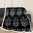 Bone Collector Black Sherpa Blanket W2609231