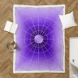 Purple Circle Light - Retro Yet Futuristic Sherpa Fleece Blanket
