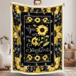 Sunflower You Are My Sunshine Sherpa Blanket W2309235