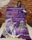 To my granddaughter fleece blanket custom fleece blanket gift ideas for granddaughter-MTS280 EDIT