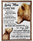 DAUGHTER TO MOM Mother's Day When I was down Bears Fleece Blanket