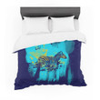 Frederic LevyHadida "Watercolored Blue" Zebra Cotton3D Customize Bedding Set Duvet Cover SetBedroom Set Bedlinen