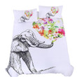 Elephant k ch Colorful Flowers PQ 9169 PQ ART HOP 3D Customized Bedding Sets Duvet Cover Bedlinen Bed set
