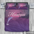 Hawaii Dolphin Bedding Set, Palm Tree Duvet Cover And Pillow Case K5
