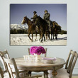 1 Panel Unchained Django And King Schultz Hides Horse Wall Art Canvas