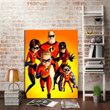 1 Panel The Incredibles 2 Poster Wall Art Canvas