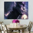 1 Panel The Flash Face Black Wall Art Canvas