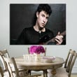 1 Panel Shawn Mendes And Guitar Black Wall Art Canvas