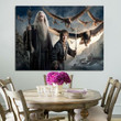 1 Panel Gandalf And Bilbo Baggins In The Hobbit 3 Wall Art Canvas