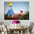 1 Panel Alice Following The White Rabbit Wall Art Canvas