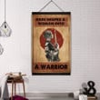 (Qh385) Customizable Samurai Hanging Canvas - A Warrior.