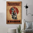 (Qh385) Customizable Samurai Hanging Canvas - A Warrior.