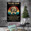 (Lp178) Customizable Pug Canvas – Dad To Son- Always Remember.