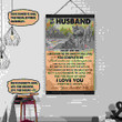 (Lp151) Customizable Wolf Canvas – Wife To Husband- I Love You.