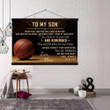 (Cv716)Basketball Hanging Canvas - Mom To Son.