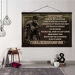 (Cv596) Knight Templar Canvas With The Wood Frame - To My Son - I Will Always Love You.