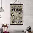 (Cv47) Family Hanging Canvas - To My Daughter.