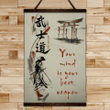 (Cv361) Samurai Hanging Canvas - Your Mind Is Your Best Weapon.