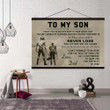 (Cv299) Hanging Canvas - Family To My Son.