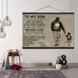 (Cv228) Family Hanging Canvas - To My Son.