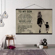 (Cv227) Family Hanging Canvas - To My Son.