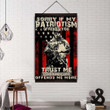 (Cv216) Soldier Hanging Canvas - Sorry If My Patriotism Offends You.