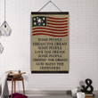 (Cv215) Soldier Hanging Canvas - God Bless The Defenders.