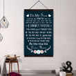 (Cv179) Family Hanging Canvas - To My Son.
