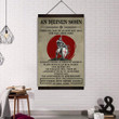 (A37) Knight Templar Hanging Canvas - Dad To Son - Stop Trying Ger.