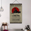 (A113) Spartan Hanging Canvas - Grandpa To Grandson - I Love You.