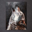 "Thunder Oak" Howling Wolf Full Hd Personalized Customized Canvas Art Wall Art Wall Decor