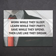"Live Like They Dream" Quotes Full Hd Personalized Customized Canvas Art Wall Art Wall Decor
