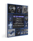To My Officer I Love You I Walk Beside You On The Thin Blue Line Fleece Blanket Matte Canvas