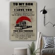 (L183) Trucker Canvas - Dad To Son - This Old Trucker