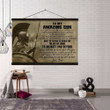 (Cv1185) Spartan Hanging Canvas - Dad To Son - Always Remember.
