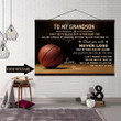 (Ct208) Basketball Hanging Canvas - Custom To My Grandson.