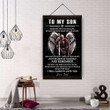 (A92) Knight Templar Hanging Canvas - Dad To Son - And Remember.