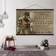 (A47) Knight Templar Hanging Canvas - Be Without Fear.