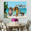 1 Panel Madagascar Characters Funny Wall Art Canvas