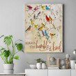 Birds Canvas Picture – Colorful And Beautiful Birds On The Tree Matte Canvas - Quote Gift Ideas For Bird Lovers
