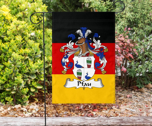 Pfau Germany Garden Flag / House Flag - German Family Crest A7