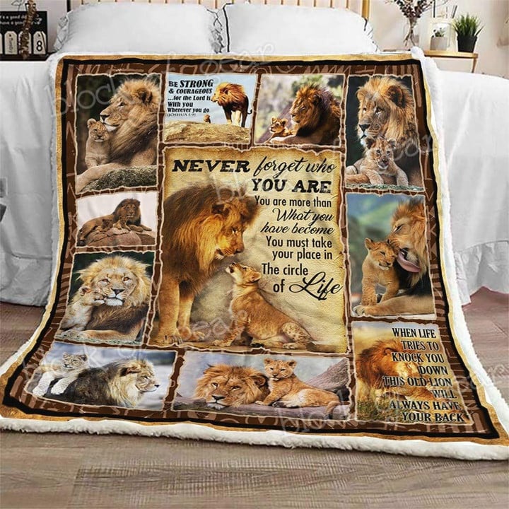 Geembi Never Forget Who You Are Clg2110042F Sherpa Fleece Blanket