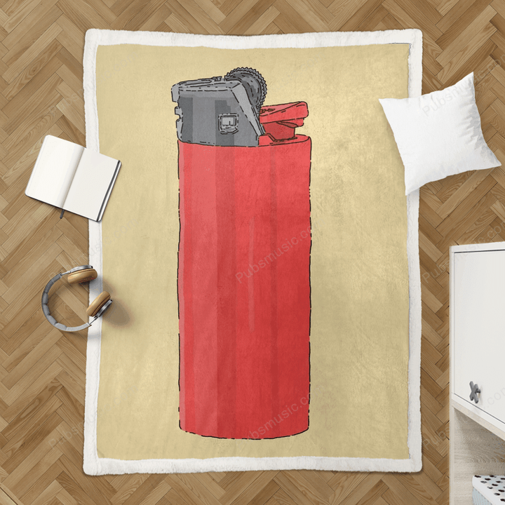 Red Lighter - Pop Will Eat Itself Sherpa Fleece Blanket