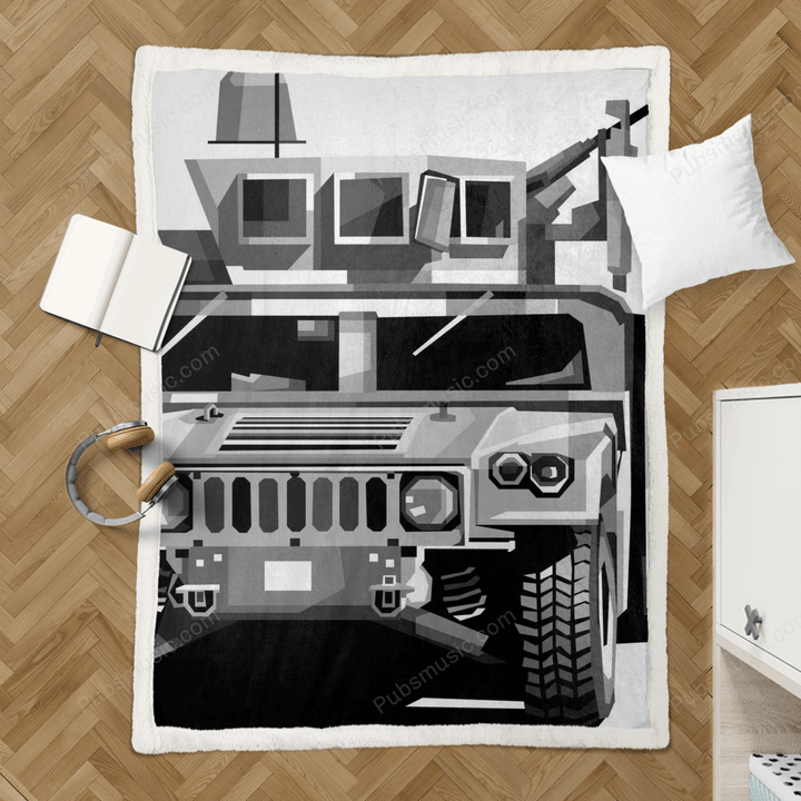 pickup truck - Transportation Pop Art Sherpa Fleece Blanket