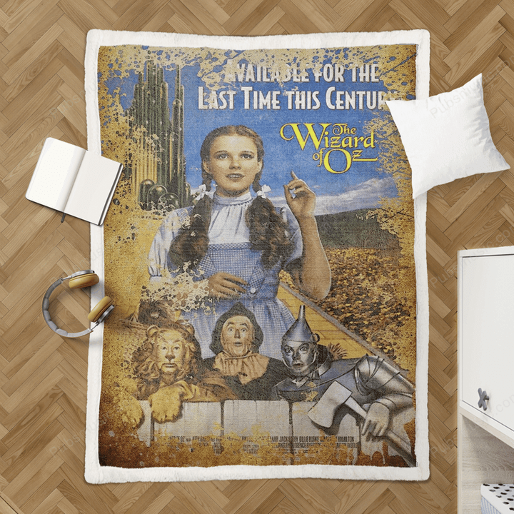 The Wizard of Oz  - Vintage Movies Sherpa Fleece Blanket